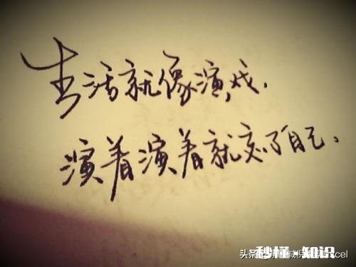 生活有对错吗只能说一个人的一生，活成最真实的自己太难了，你没有在演戏吗