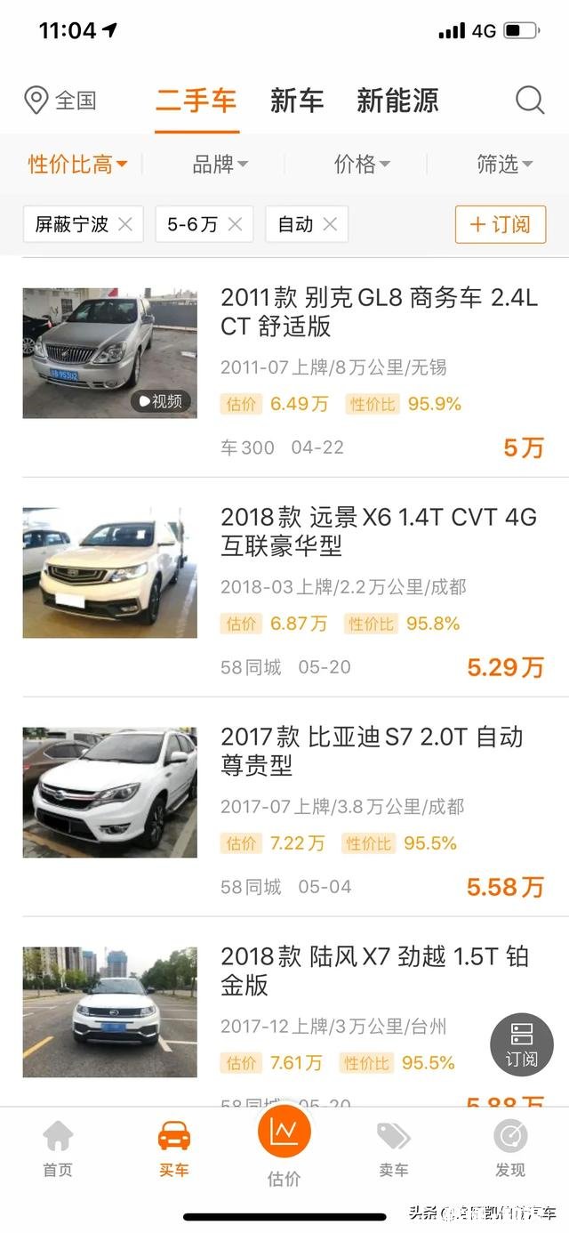 想把手动挡的赛欧卖了，买个5万多的二手车，自动挡省油的，推荐