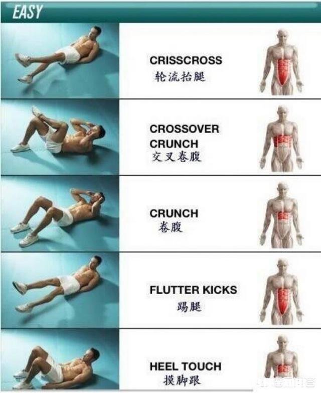 15岁男生怎么练出腹肌