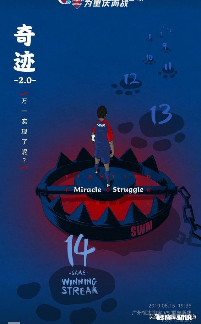 恒大VS重庆前瞻!斯威难阻恒大,恒大有望打破中超十三连胜纪录,你怎么看