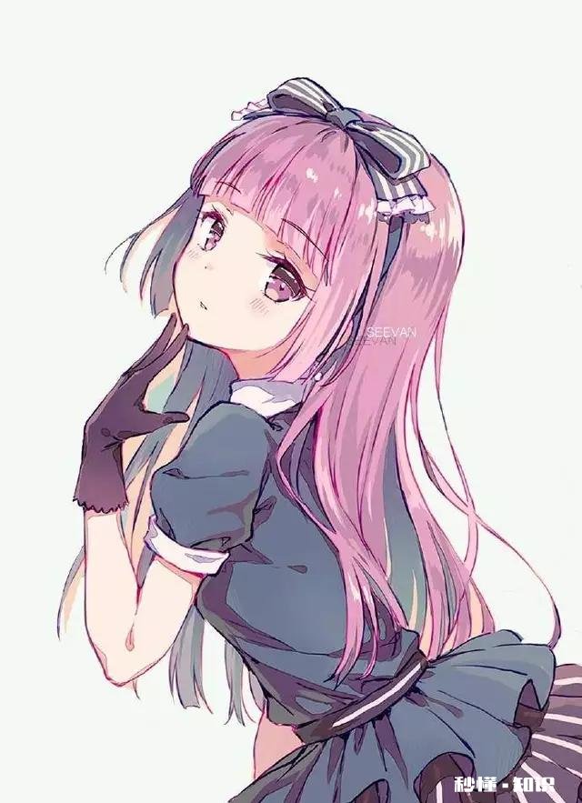求这样的粉色动漫头像是粉色动漫头像都行