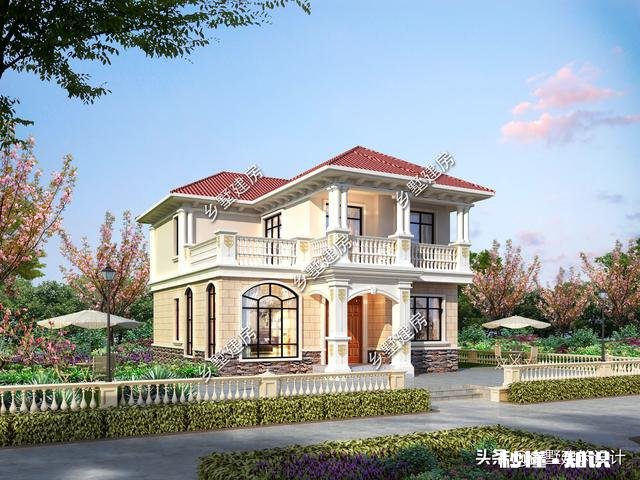 开间10米，进深12米，做一栋小别墅二层半，需要多少钱