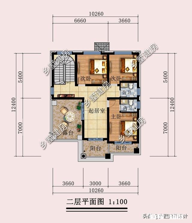 开间10米，进深12米，做一栋小别墅二层半，需要多少钱
