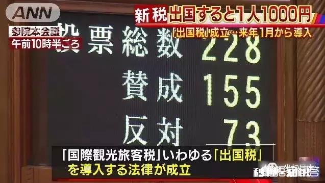 怎么看待日本将征收出境税