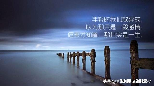 爱错了一个人和错过了一个人哪个更加遗憾