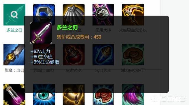 《英雄联盟》中单刀妹出门装怎么选是腐败药水好，还是多兰剑好